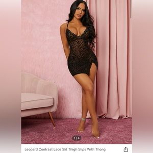 Baby Doll Leopard w Thong